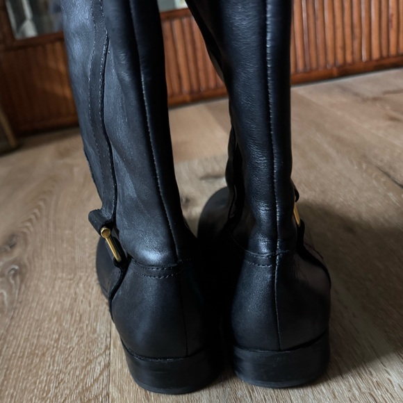 Lauren Ralph Lauren  Black Tall Knee High Boots Black Size‎ 8 - Picture 6 of 7